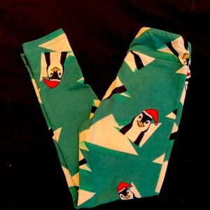 Kids LuLaRoe S/M Christmas Leggings